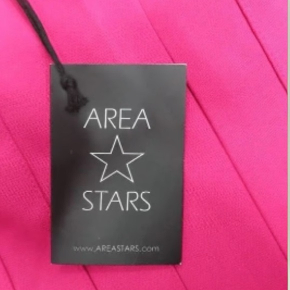 Area Star NWT Fuchsia Pleated Front Wide Leg Size Small - Picture 4 of 4